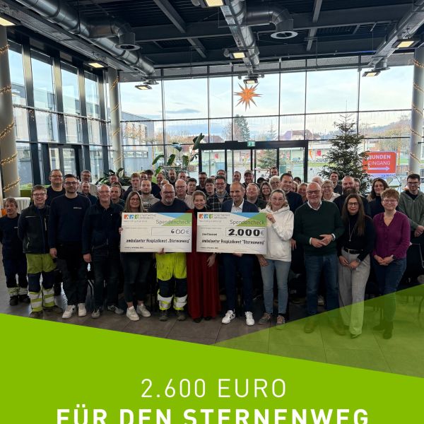 Wir unterstützen den ambulanten Hospizdienst Stern ...