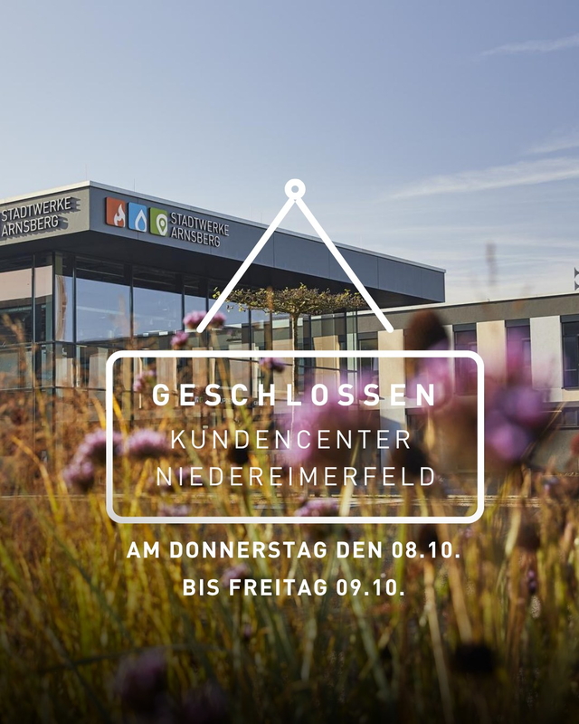 Unser Kundencenter im Niedereimerfeld bleibt am Do ...