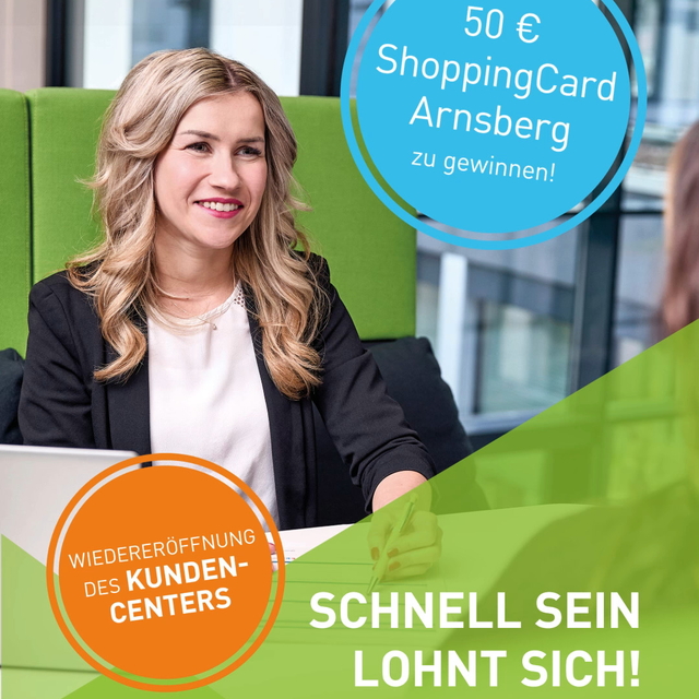 50 € ShoppingCard Arnsberg sichern! 🎉
Ihr seid no ...