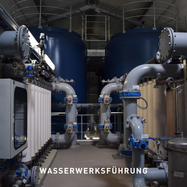 So sieht Trinkwasserversorgung von innen aus. Groß ...