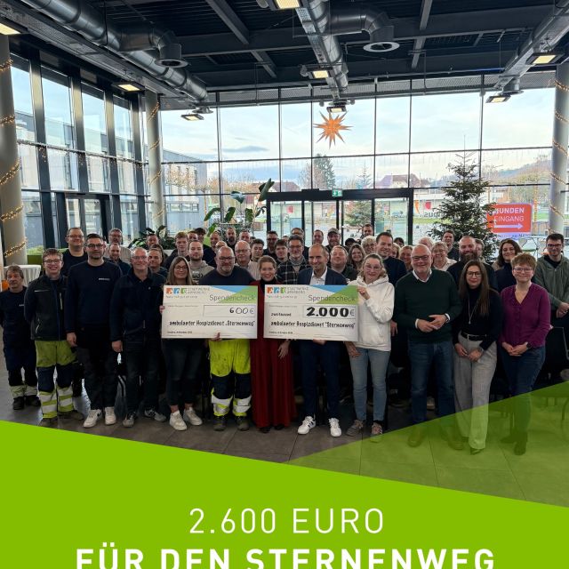 Wir unterstützen den ambulanten Hospizdienst Stern ...