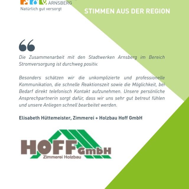 Wenn ein regionaler Handwerksbetrieb sagt, dass di ...