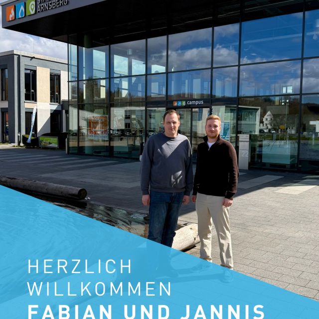 Willkommen im Team 👋
Wir freuen uns, zwei neue Ko ...