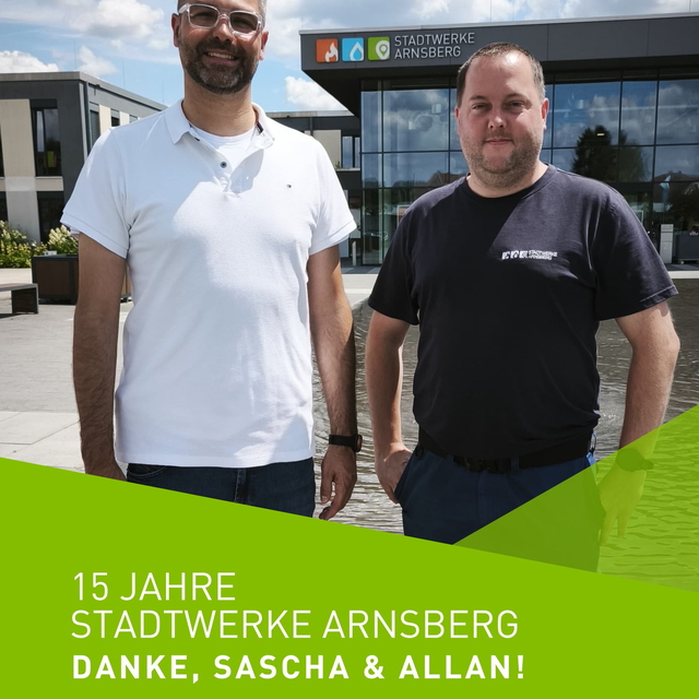 15 Jahre Stadtwerke Arnsberg!🎉
Heute dürfen wir  ...